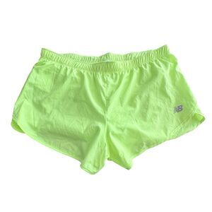 New Balance Neon Green/Yellow XL WS91824X Core 3” Shorts